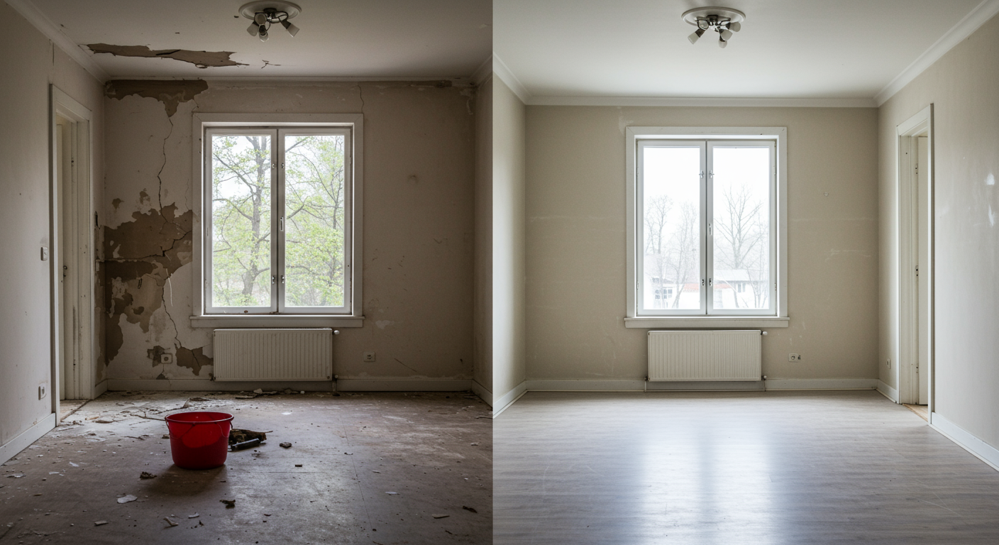 Before and After Emergency Cleaning