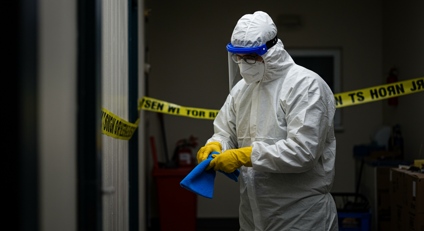 Biohazard Cleanup in Progress