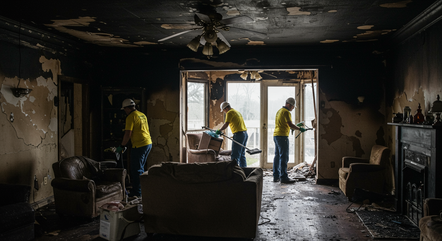 Water Damage Restoration in Action