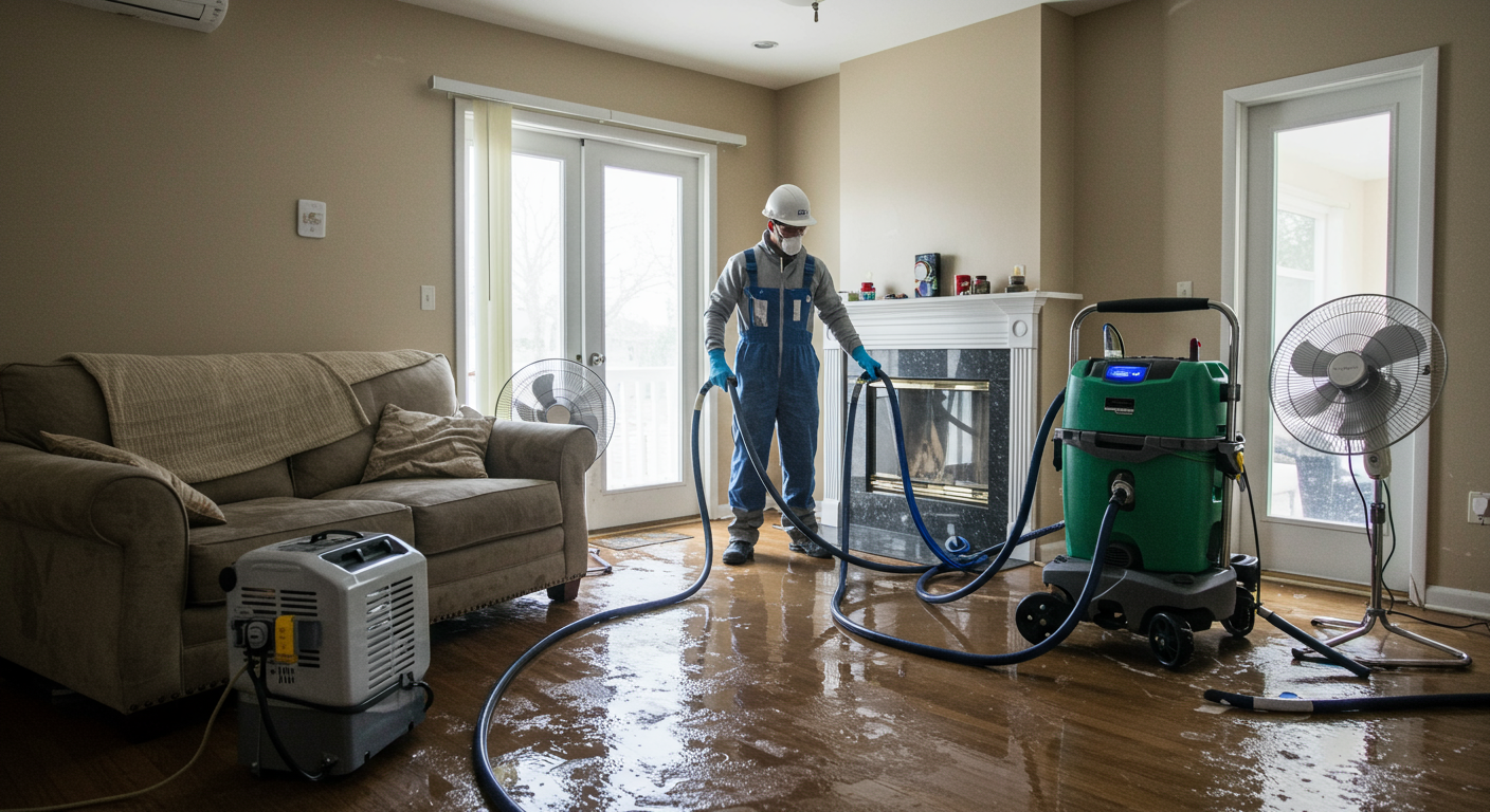 Emergency Water Damage Restoration in Akron