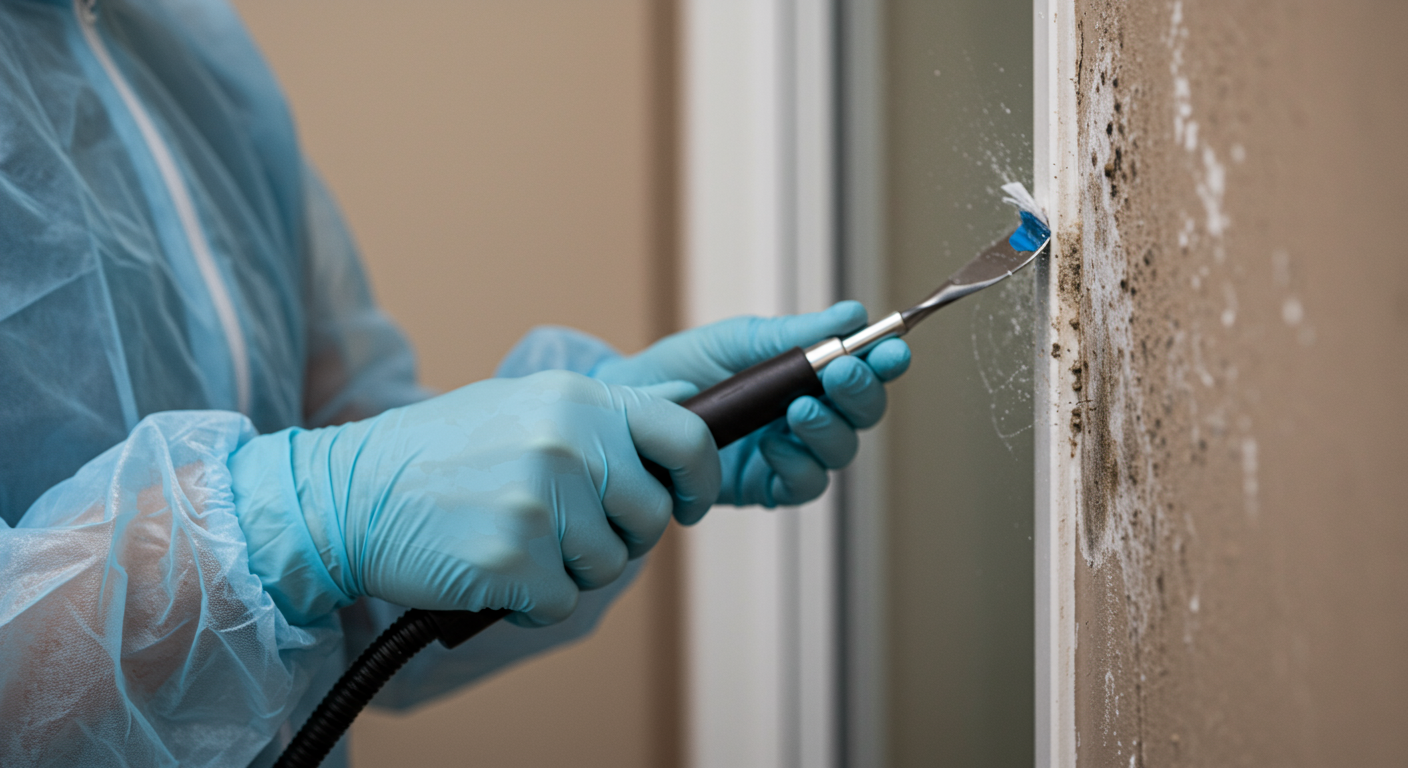 Mold Remediation in Progress